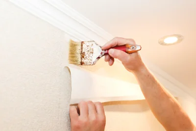 Pose de papier peint à Faux-Villecerf — revêtements muraux et toiles de verre